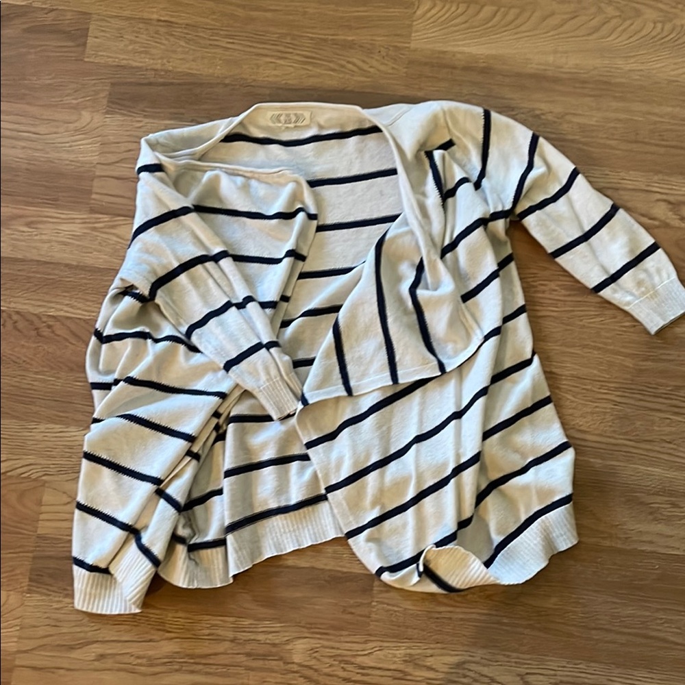 Striped Women's Sweater - Black and White